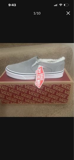 WOMENS VANS ASHER FAUX FUR SUEDE SHERPA SHOES WOMENS 7 NEW