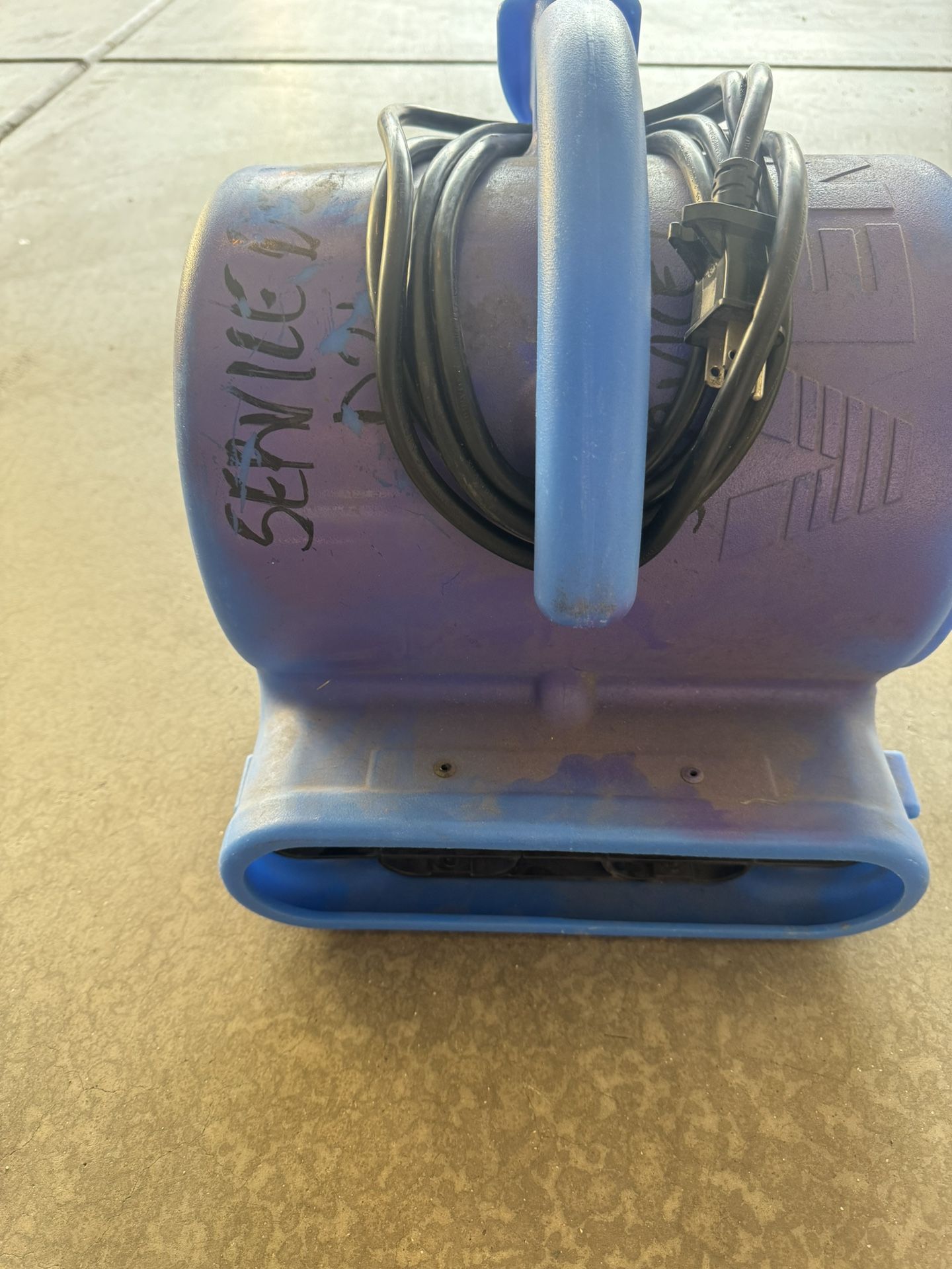 B-Air 1/8 HP Air Mover Carpet Dryer Floor Blower Fan for Home