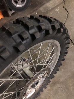 Front and back excel rims 2006 kx250f.