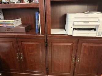 2 Six Ft Bookshelves With Cabinets