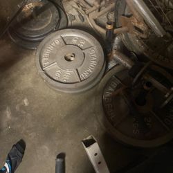 Olympic Style  Weights And Bars