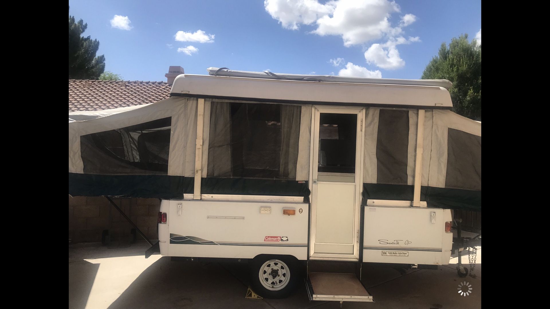 2000 Coleman Santa Fe tent trailer