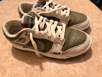 Nike Dunk Low Olive Green/White — Used — No Box