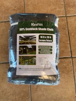 Sun shade 10x20 covers 90%