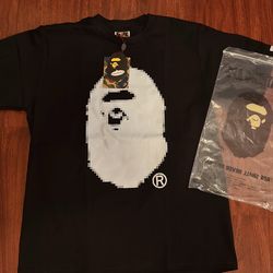 BAPE Pixel Comic Ape Head Relaxed Fit Tee ‘Black’