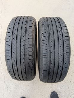 215/55/17 PAIR OF TIRES USED