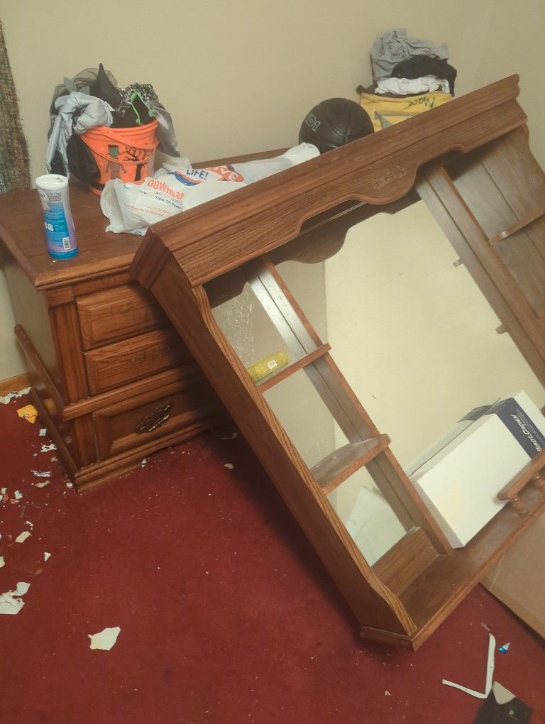 Dresser And Mirror