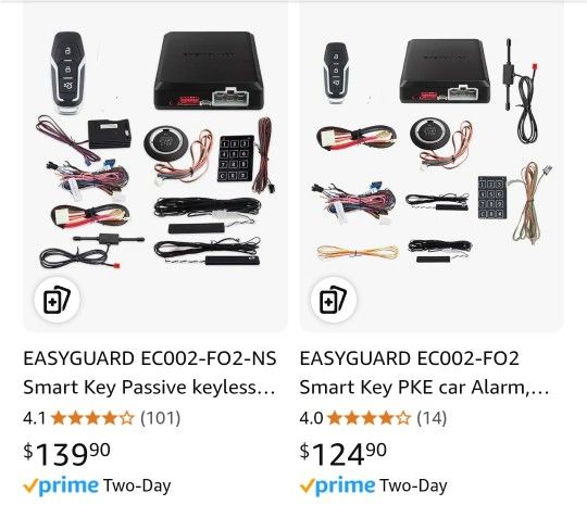 Smart Key PKE car Alarm, Passive Entry, Push Start Button, auto Play, keyless Start, Touch Password keypad Entry