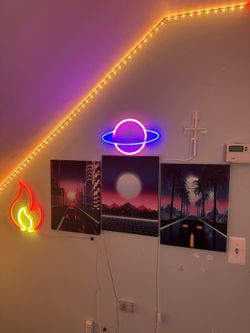Room Decor Canvas And Neon Signs