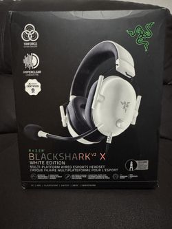 Razer BlackShark V2 X White Edition Multi Platform Wired Gaming Headset