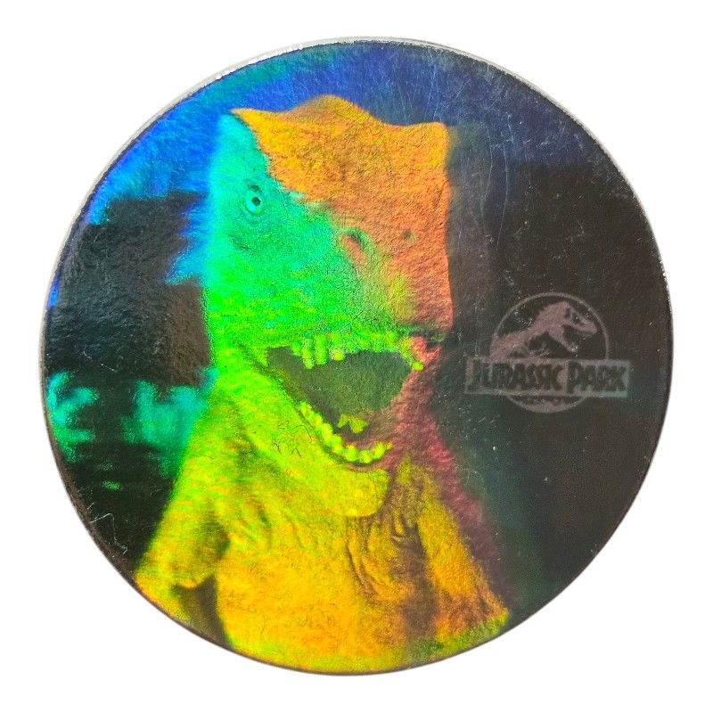 Vintage Jurassic Park Holographic Pog 1.25