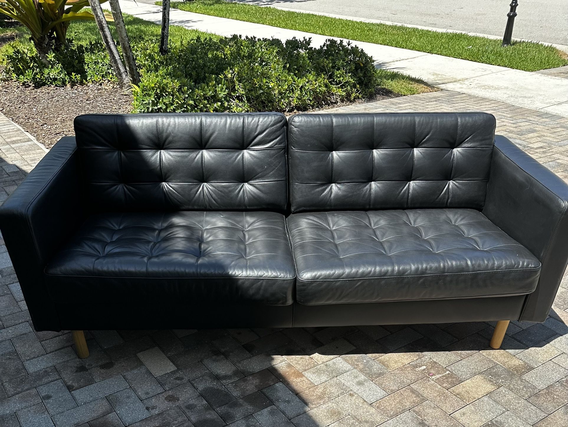 Black Tufted Couch