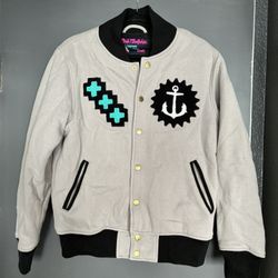 Vintage PINK DOLPHIN varsity jacket size mens M