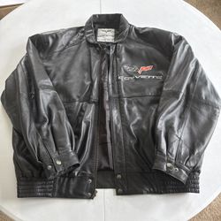 Vintage Corvette Leather Jacket 