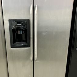 GE Stainless Steel Side By Side Refrigerator 