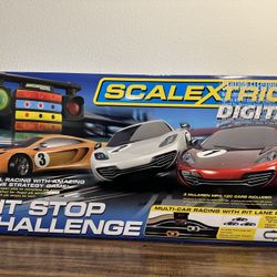 Brand New SCALEXTRIC DIGITAL Slot Car Pit Stop Challenge 