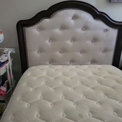 Bed mattress, bed frame, and dresser