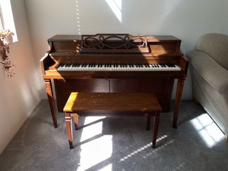 Upright Piano with Bench