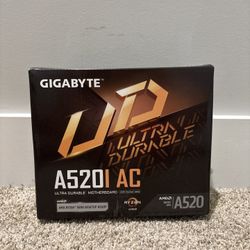 GIGABYTE A520I AC mITX AM4 Direct 6 Phases Digital PWM with 55A DrMOS, GIGABYTE