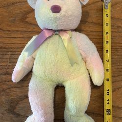 TY Beanie Buddies Groovy Pastel Color Large 14” Tall Bear All Clean Great Condition
