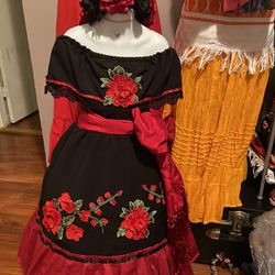 Embroidered Mexican Dress. Vestido Bordado Mexicano Artesanal 