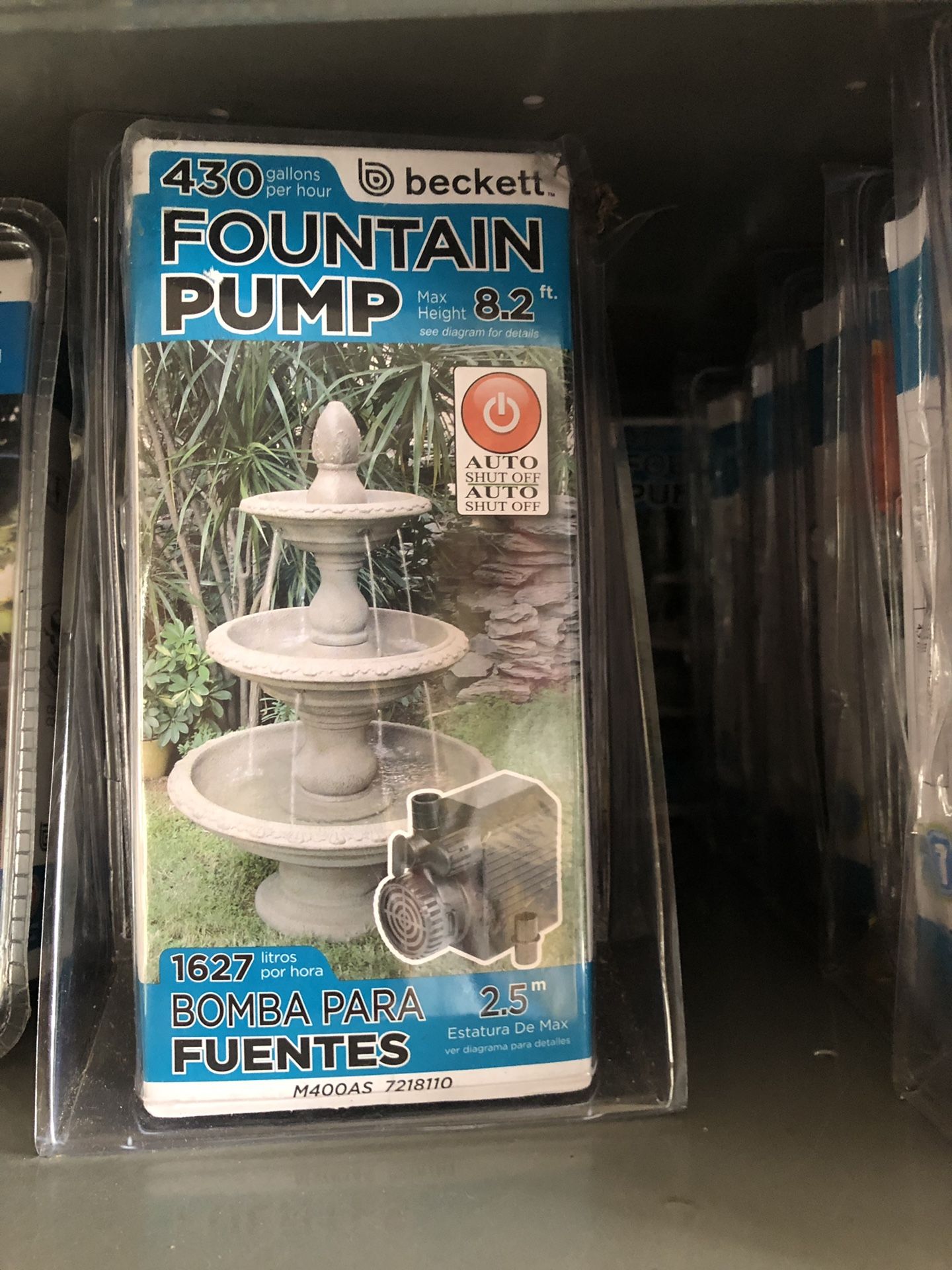 New Beckett Fountain pump 430 gallons per hour