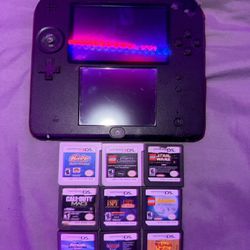 Nintendo 2ds with games (no charger)