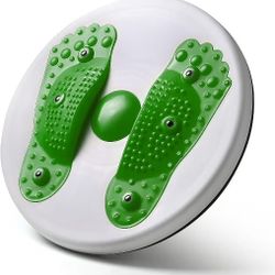 MADOG Ab Twister Board with 6 Magnets, Waist Twisting Disc for Aerobic Exercise, Reflexology & Core Workout Disc for Slimming & Strength Training