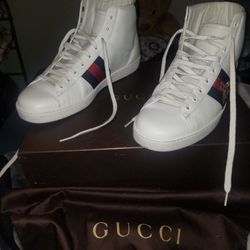 Gucci Men's High-Top Sneakers - White - Size 10 (US)To 10.5