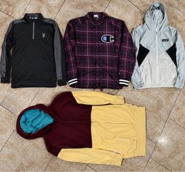 Mixed Lot of 4 Men's Jackets and Tops medium