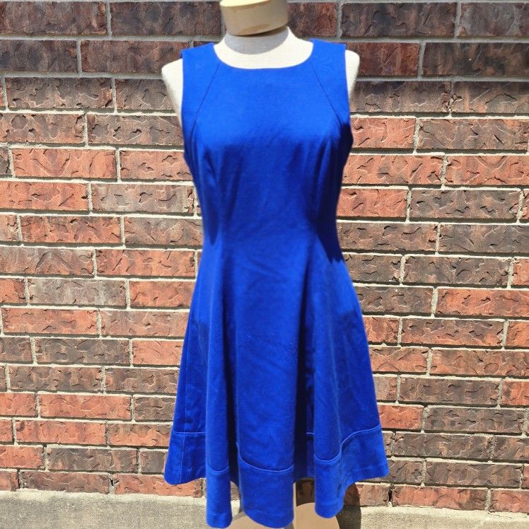 White House Black Market WHBM Dress Womens Size 6 Fit Flare Sleeveless