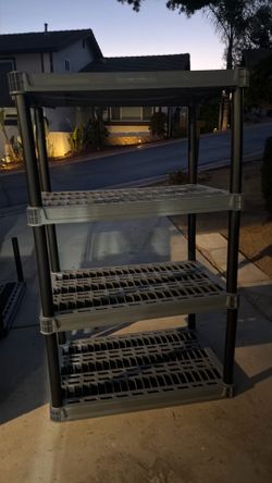 5-Tier Plastic Storage Shelving Unit