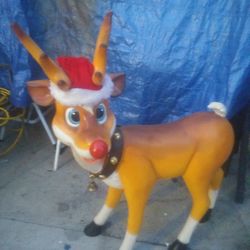 Christmas Rudolf Reindeer Resin Life Size Decoration
