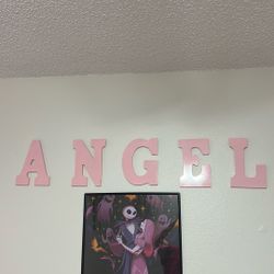 Angel Pink Wall Letters $20
