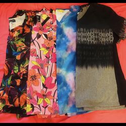 Scrub Tops Large