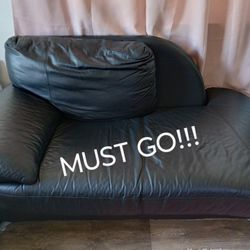 EXTREMELY COMFY BLACK SOFA! IT'S MOVIE TIME! 
