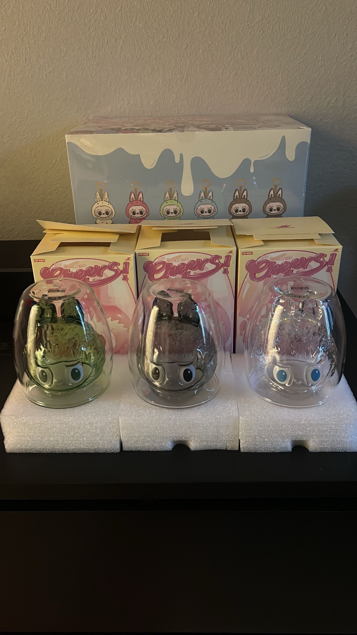 THE MONSTERS-CHEERS ! SERIES- Double-walled Glass Blind Box Labubu 