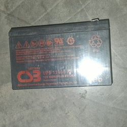 CSB UPS 12460 F2 sealed lead acid battery designed for uninterruptible power supply (UPS) systems. 