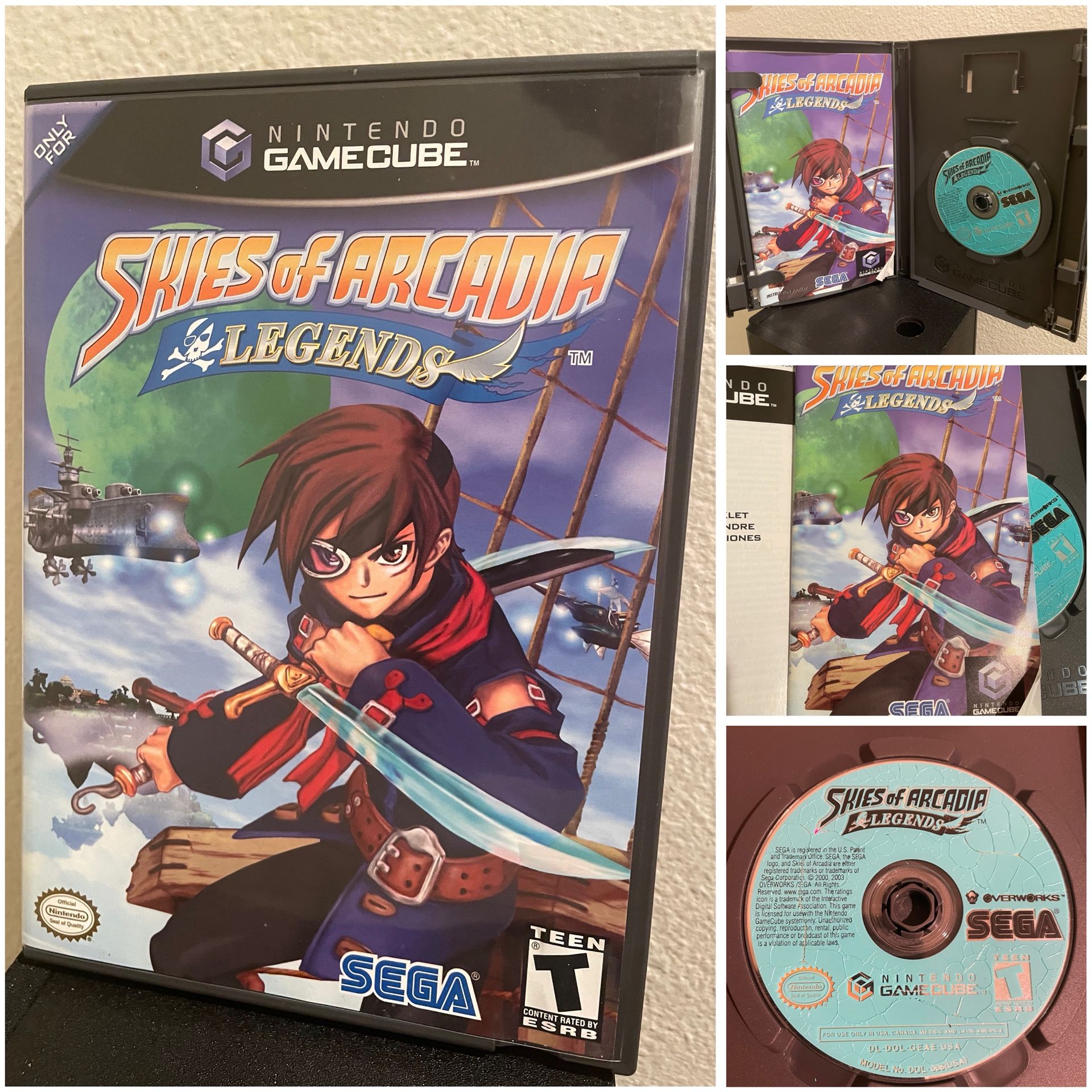 Skies Of Arcadia (Nintendo GameCube Game) CIB