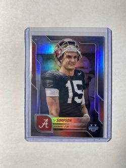 2025 Bowman Chrome U Ty Simpson Prospect Short Print Image Variation #SP-8
