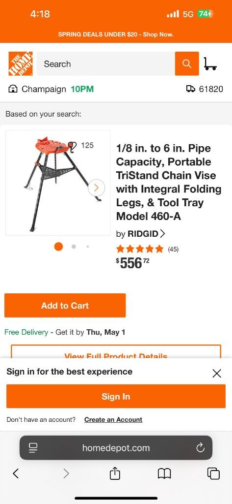 Ridgid Portable Stand