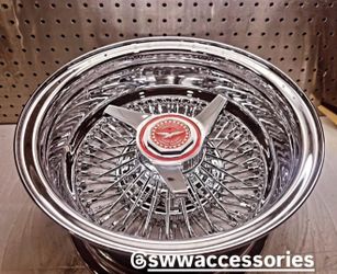 13x7 72 Straight Lace All Chrome With Hub Ring