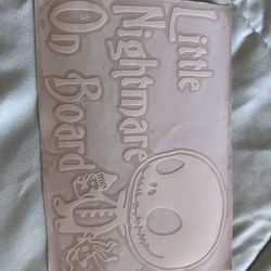 Baby On Board Decal Sticker Jack Nightmare Before Christmas 