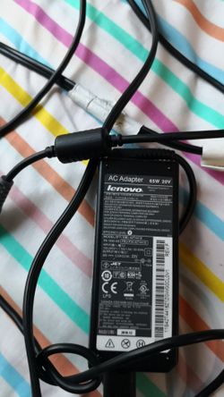 Lenovo laptop charger round yellow tip