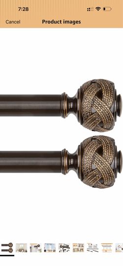 Curtain rod set