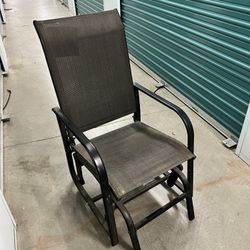 Outdoor Metal Mesh Glider Chair – $30 – Sacramento