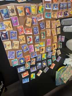Massive Vintage 1999 Pokémon Topps Merlin Sticker Lot - 110+ Pcs Kanto