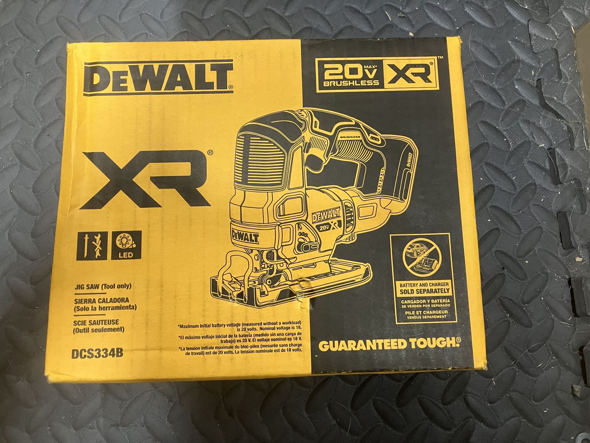 New DeWalt XR Jigsaw Cordless Brushless DCS334B