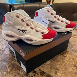 Allen Iverson Reebok Question Mid 25th Anniversary Size 5.5Y Or Women's Size 7