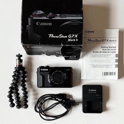 [EXCELLENT] Canon PowerShot G7X Mark II 20.1MP Digital Camera + Box + Charger